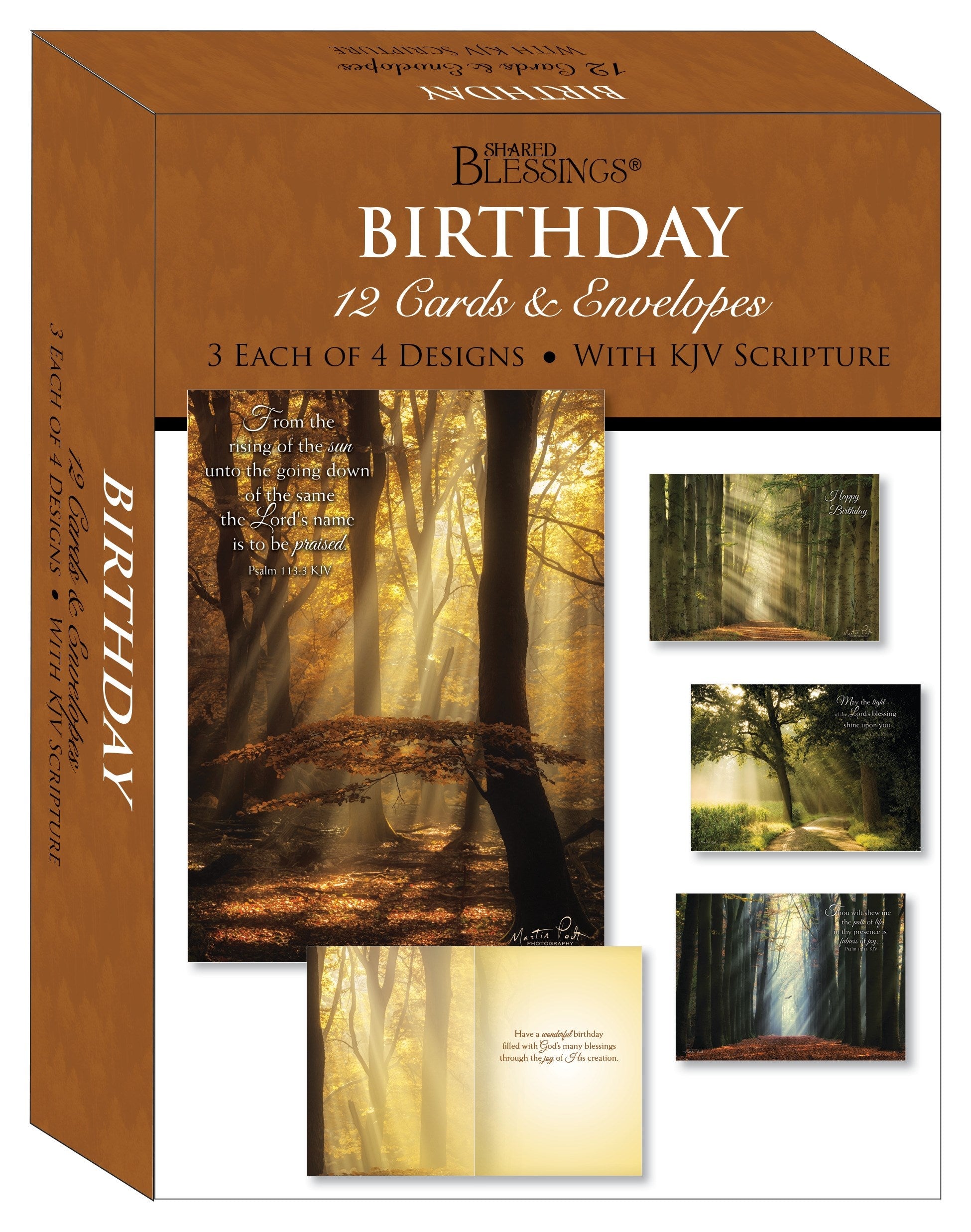 Seed of Abraham Christian Bookstore - (In)Courage - Card-Boxed-Shared Blessings-Birthday Rays Of Light (Box Of 12)