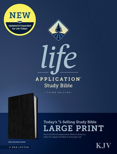Seed of Abraham Christian Bookstore - (In)Courage - KJV Life Application Study Bible/Large Print (Third Edition)-RL-Black Bonded Leather