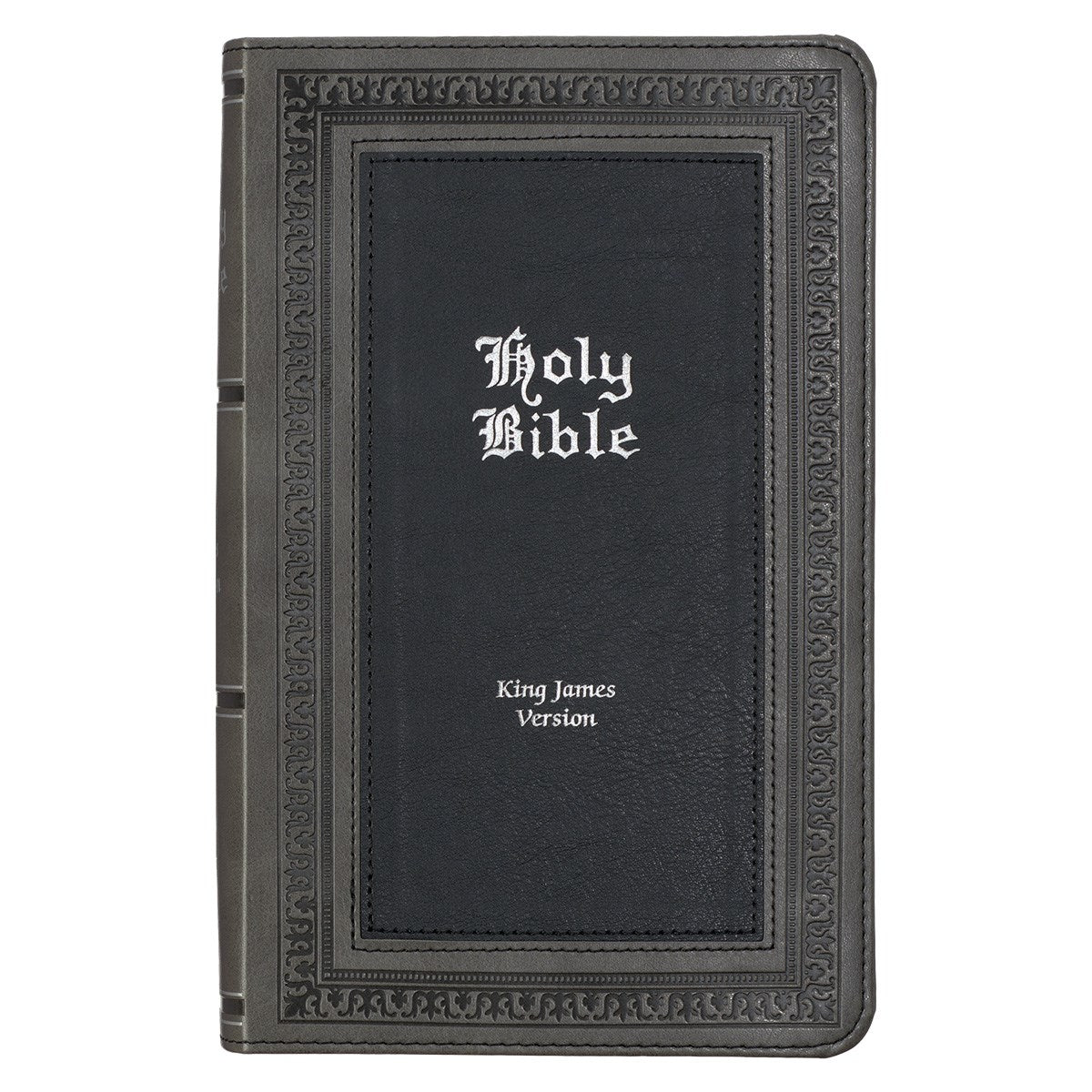 Seed of Abraham Christian Bookstore - (In)Courage - KJV Giant Print Bible-Gray/Black LuxLeather