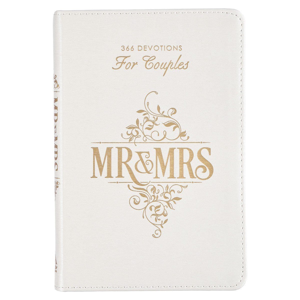 Mr &amp; Mrs Devotional White Faux Leather