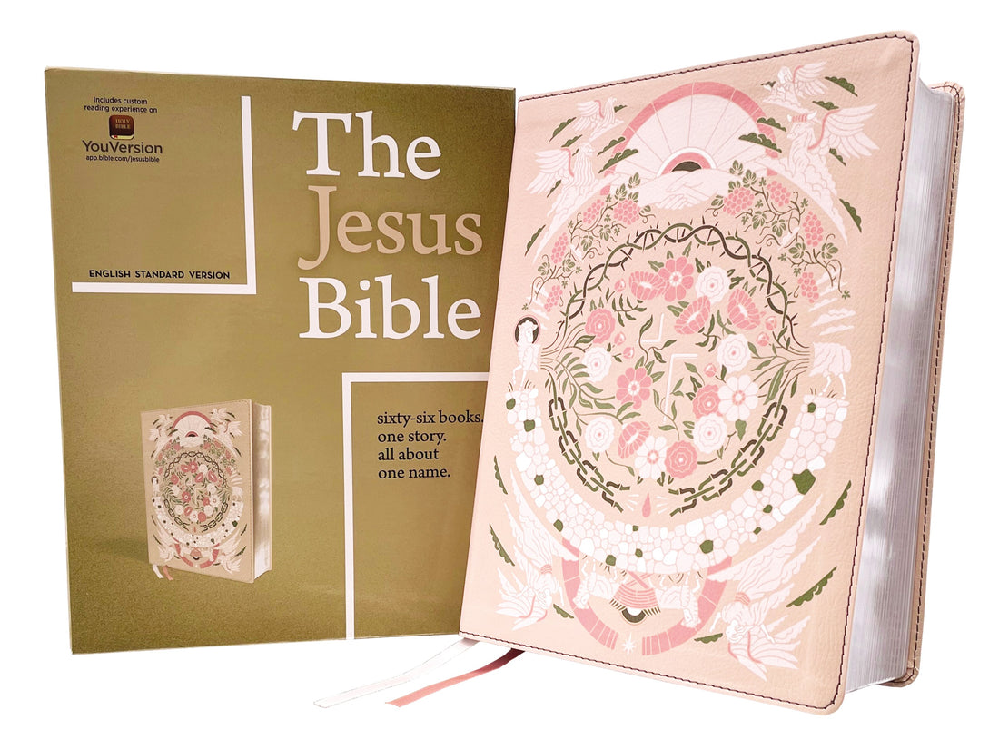 Seed of Abraham Christian Bookstore - ESV The Jesus Bible Artist Edition-Peach Floral Leathersoft
