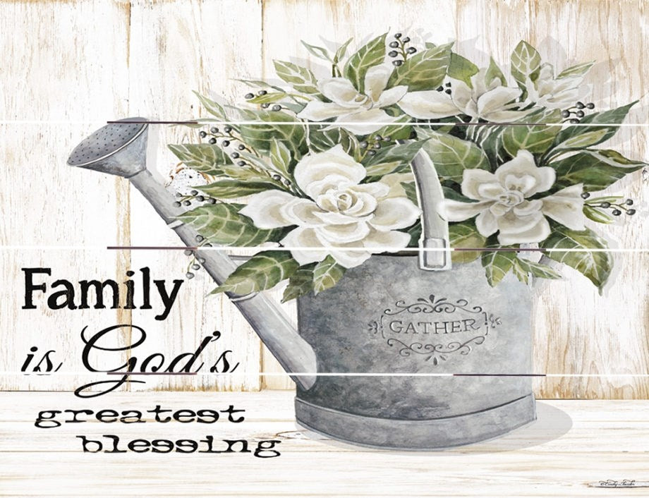 Rustic Pallet Art-Family Is God&