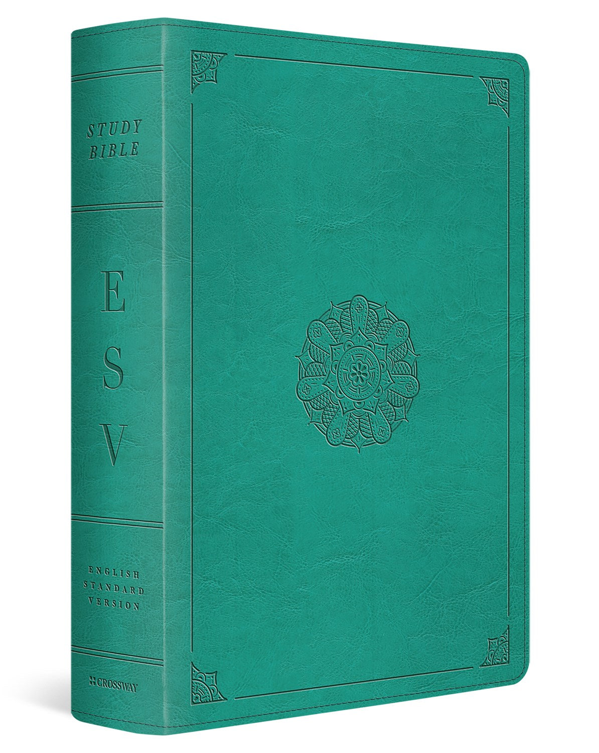 Seed of Abraham Christian Bookstore - (In)Courage - ESV Study Bible-Turquoise Emblem Design TruTone