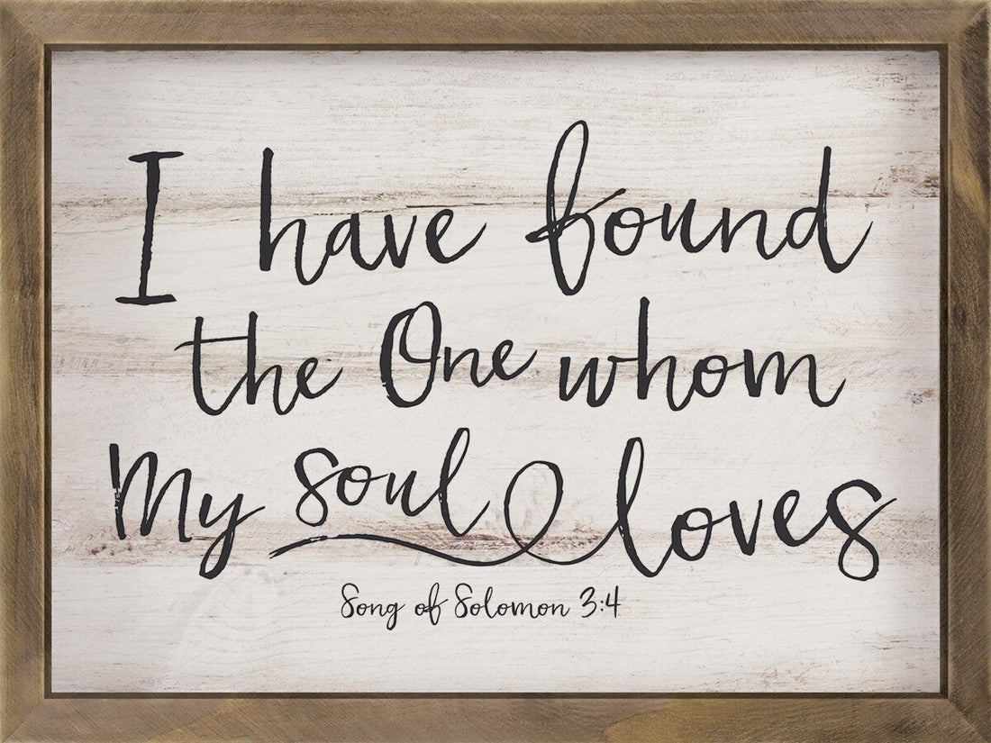 Pine Framed Wall Art-I Have Found (17 x 13)