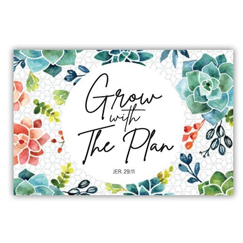 Seed of Abraham Christian Bookstore - (In)Courage - Cards-Pass It On-Grow With The Plan (3&quot; x 2&quot;) (Pack Of 25)