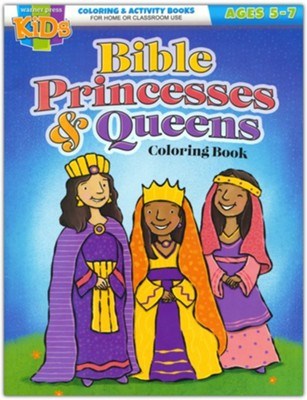 Bible Princesses &amp; Queens Coloring Book (Ages 5-7)