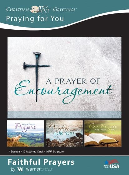 Seed of Abraham Christian Bookstore - (In)Courage - Card-Boxed-Faithful Prayers Assorted Praying For You (NIV) (Box Of 12)