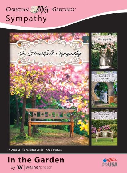 Seed of Abraham Christian Bookstore - (In)Courage - Card-Boxed-In The Garden Assorted Sympathy (KJV) (Box Of 12)