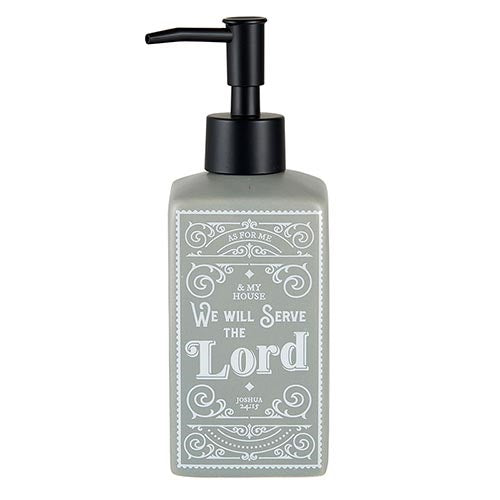 Soap Dispenser-As For Me And My House (10 Oz)