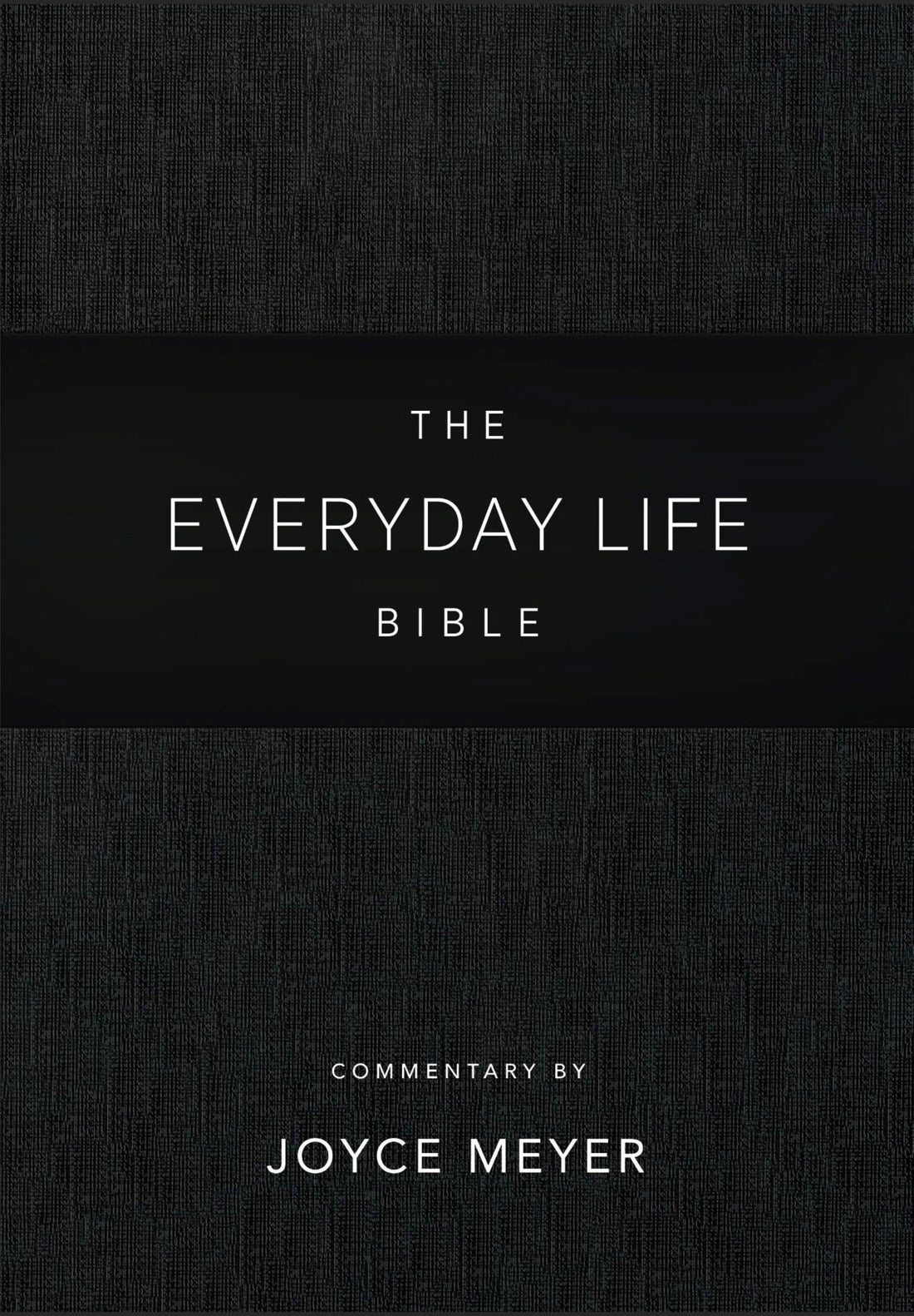 Seed of Abraham Christian Bookstore - Joyce Meyer -  Amplified The Everyday Life Bible-Black LeatherLuxe (Jan 2023) - The Power of God&