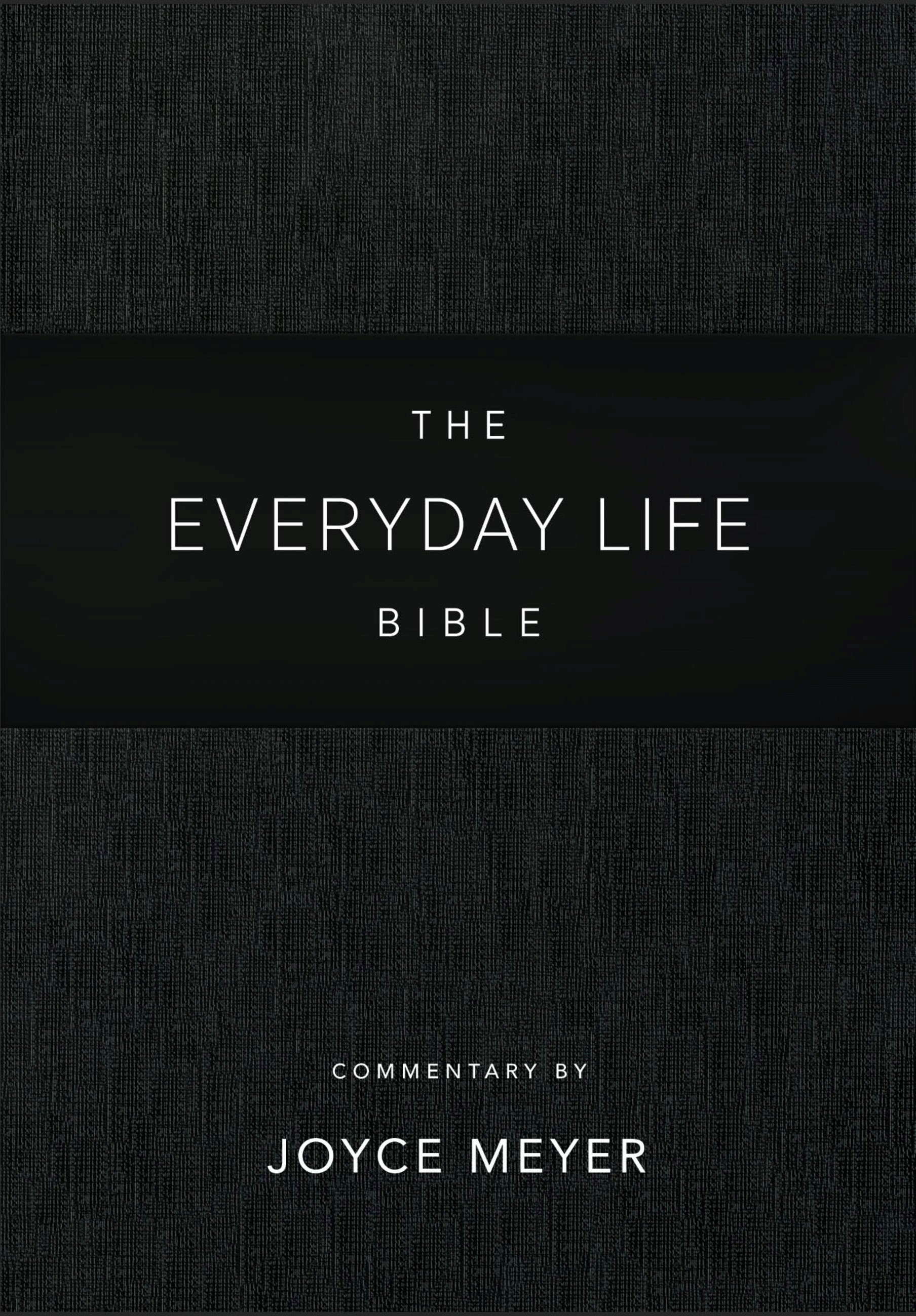 Seed of Abraham Christian Bookstore - Joyce Meyer -  Amplified The Everyday Life Bible-Black LeatherLuxe (Jan 2023) - The Power of God&