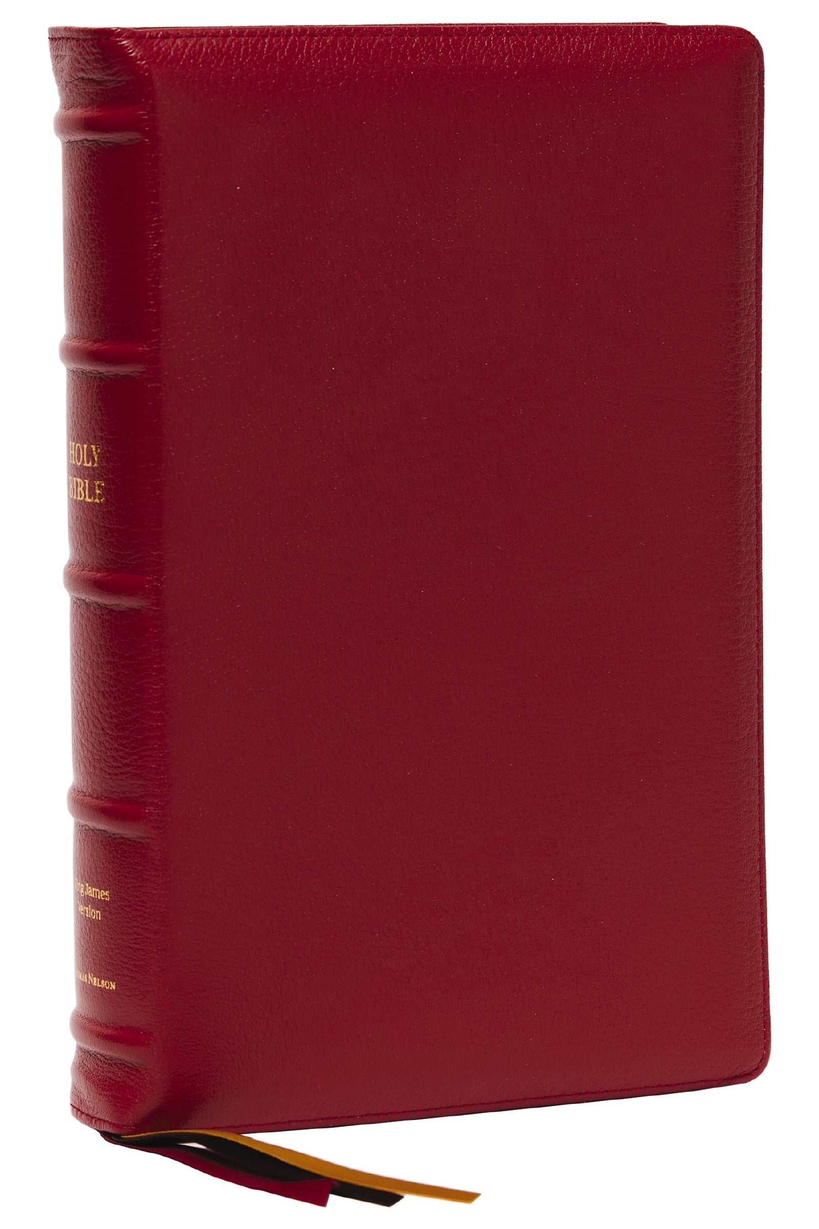 Seed of Abraham Christian Bookstore - (In)Courage - KJV Personal Size Large Print Single-Column Reference Bible (Comfort Print)-Red Premium Goatskin Leather Indexed