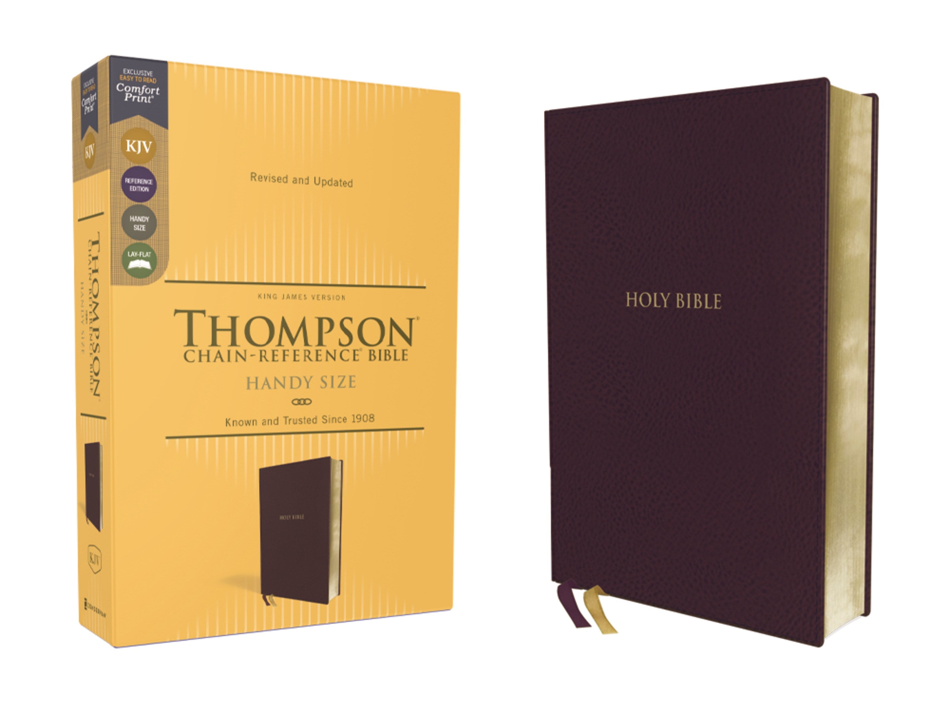 Seed of Abraham Christian Bookstore - (In)Courage - KJV Thompson Chain-Reference Bible/Handy Size (Comfort Print)-Burgundy Leathersoft