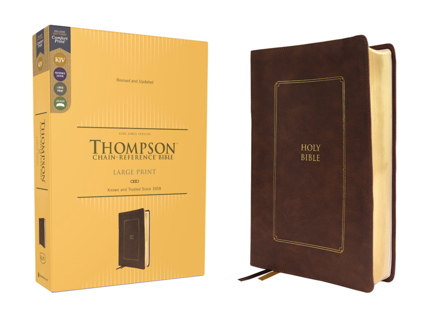 Seed of Abraham Christian Bookstore - (In)Courage - KJV Thompson Chain-Reference Bible/Large Print (Comfort Print)-Brown Leathersoft