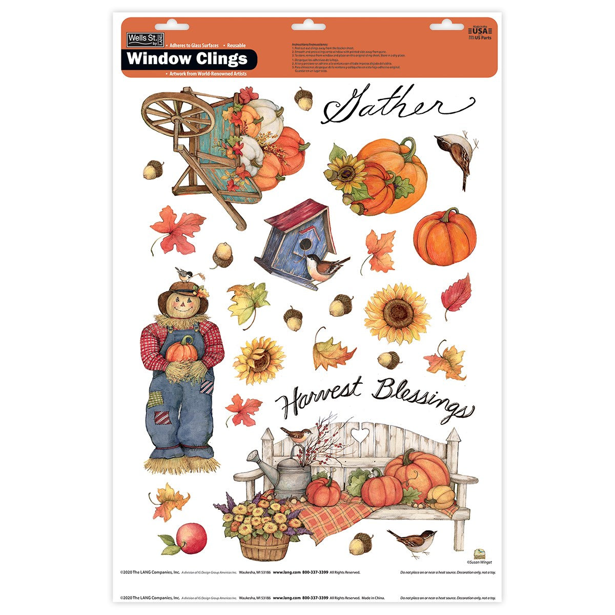 Window Clings-Harvest