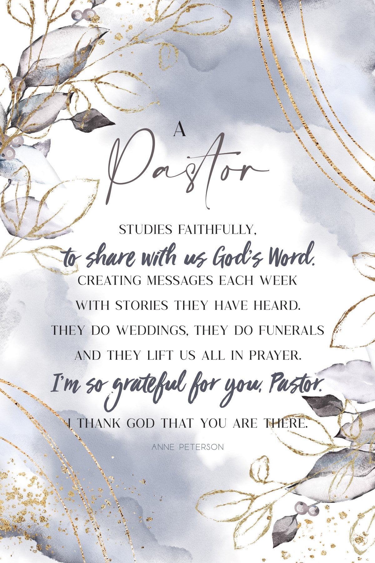 Plaque-Heaven Sent-A Pastor (6 x 9)