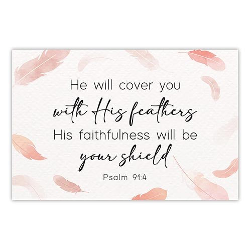 Seed of Abraham Christian Bookstore - (In)Courage - Cards-Pass It On-Psalm 91:4 (3&quot; x 2&quot;) (Pack Of 25)