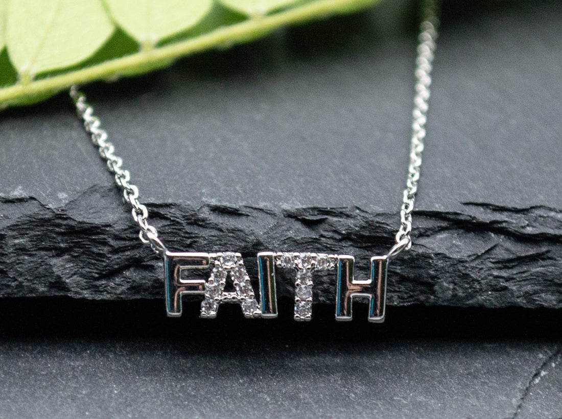 Necklace-Eden Merry-Faith (24 White Gold Dipped)