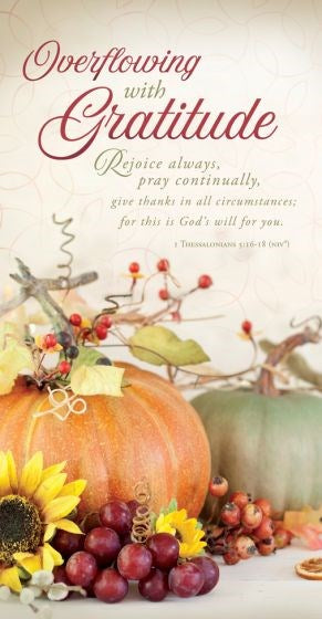 Offering Envelope-Overflowing With Gratitude (Pack Of 100)
