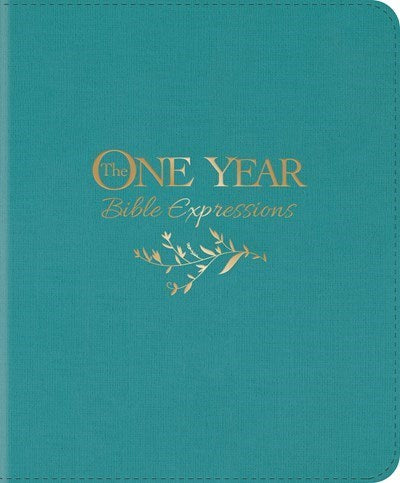 Seed of Abraham Christian Bookstore - (In)Courage - NLT The One Year Bible Expressions-Tidewater Teal LeatherLike