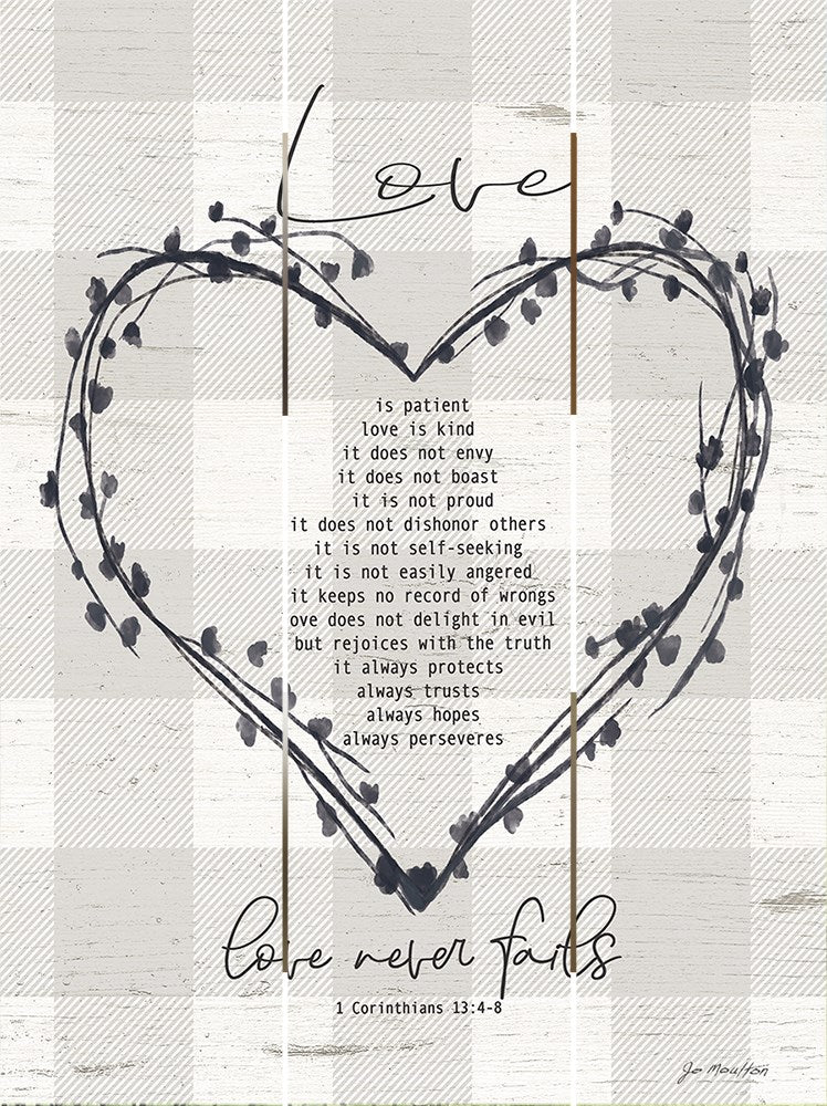 Rustic Pallet Art-Love Is Patient And Kind (9 x 12)