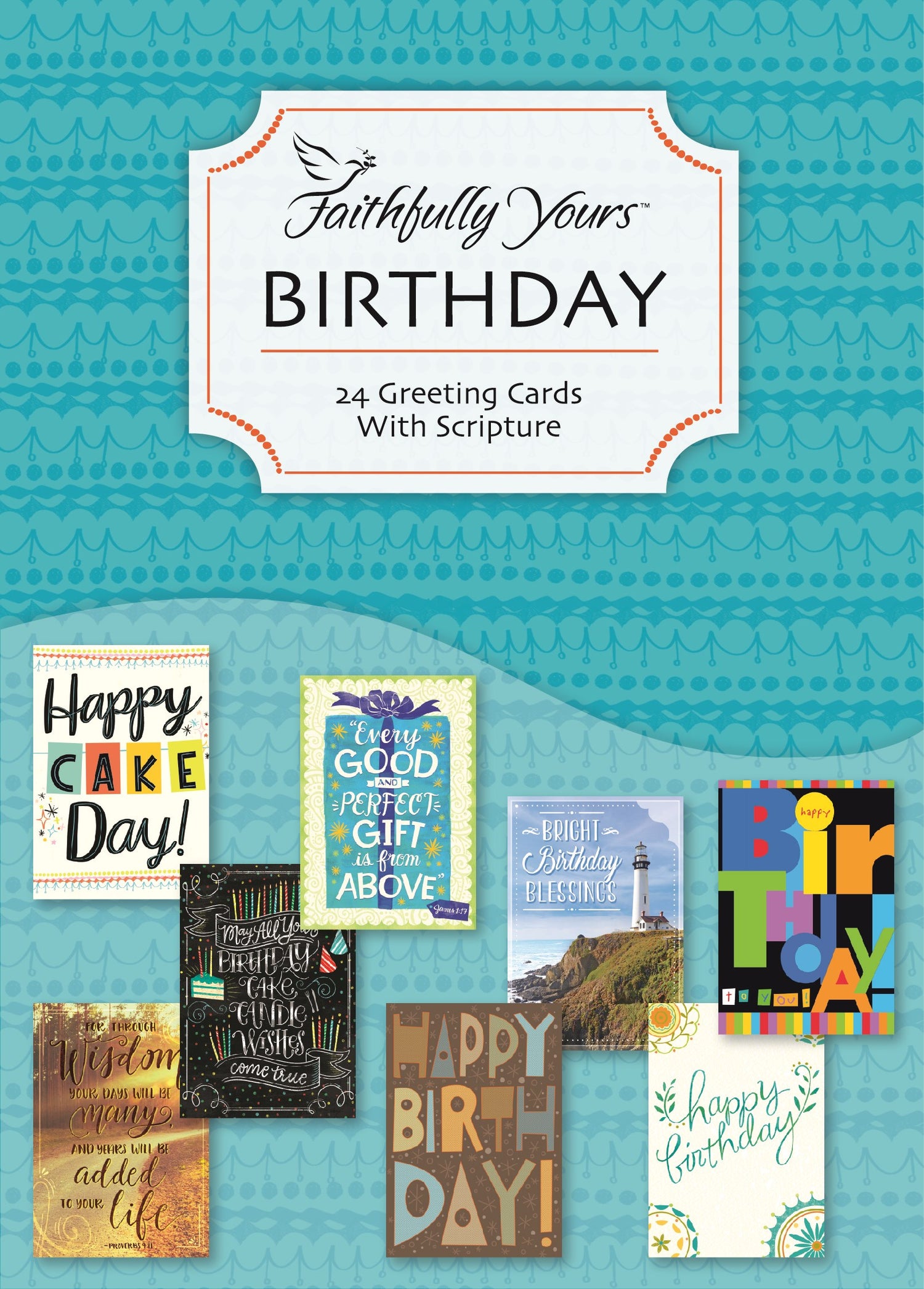 Seed of Abraham Christian Bookstore - (In)Courage - Card-Boxed-Birthday-Typographic Value Box (Box Of 24)