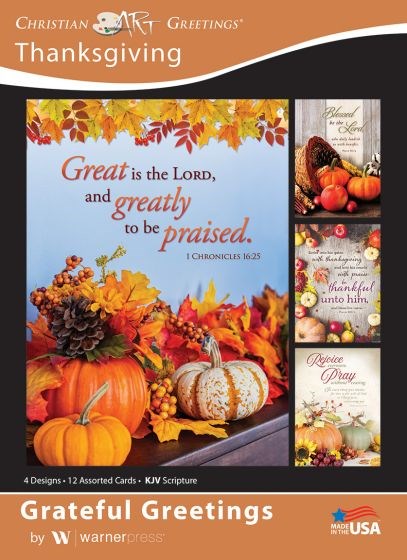 Seed of Abraham Christian Bookstore - (In)Courage - Card-Boxed-Grateful Greetings Assorted (Pack Of 12)