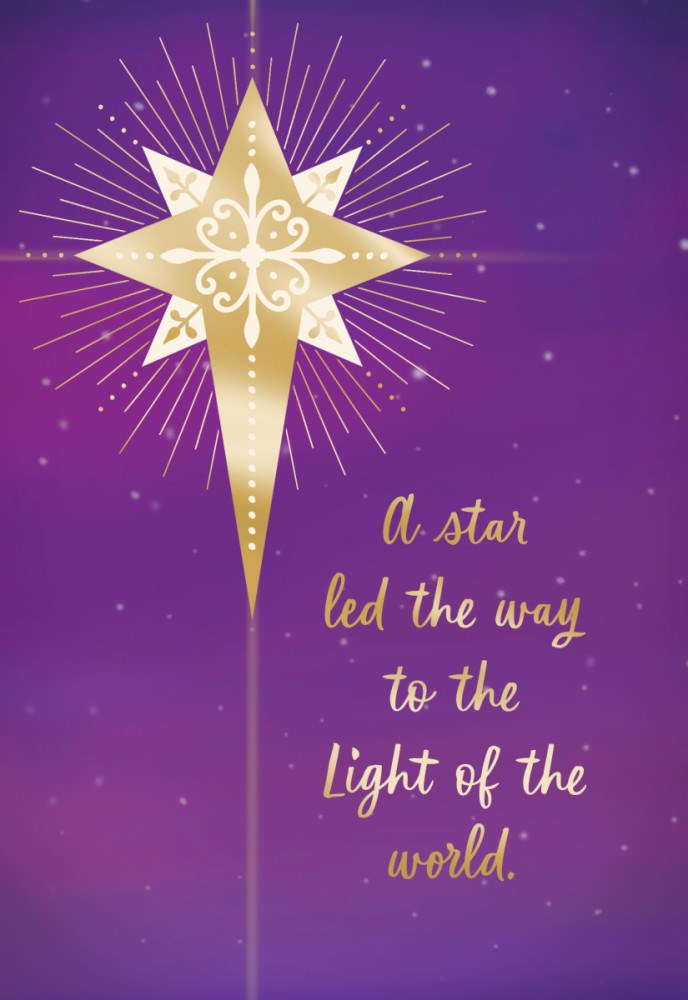 Seed of Abraham Christian Bookstore - (In)Courage - Card-Boxed-Christmas-Star Light Of The World (Box of 18)