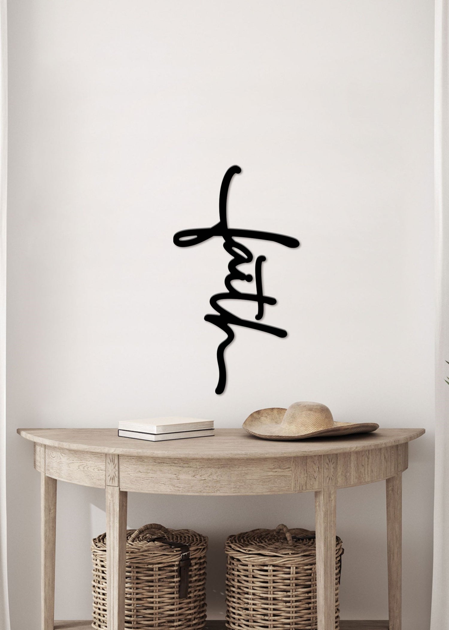 Ornate Decor-Word Cutout-Faith (13.25 x 24)