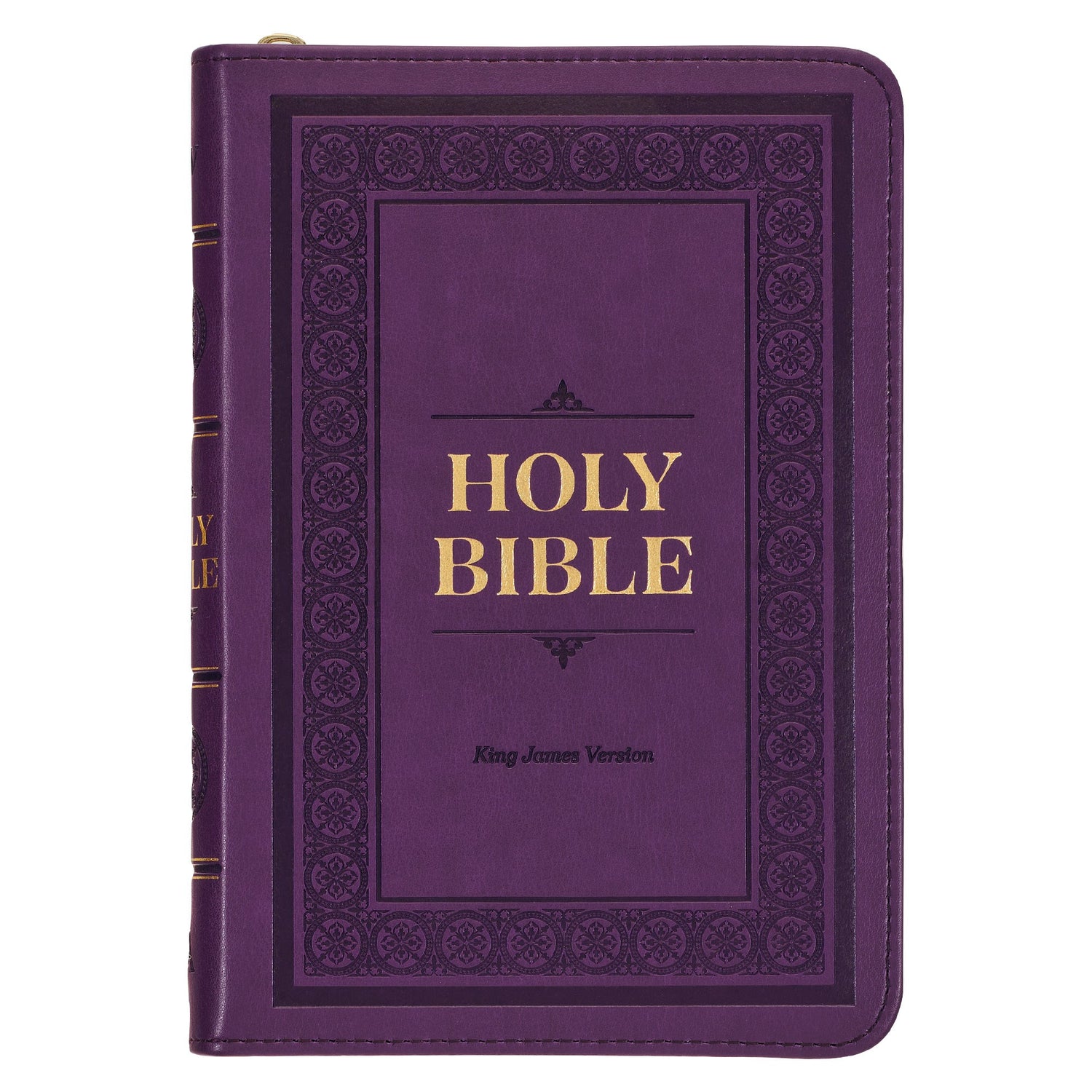 Seed of Abraham Christian Bookstore - (In)Courage - KJV Bible Compact Faux Leather-Purple w/Zipper