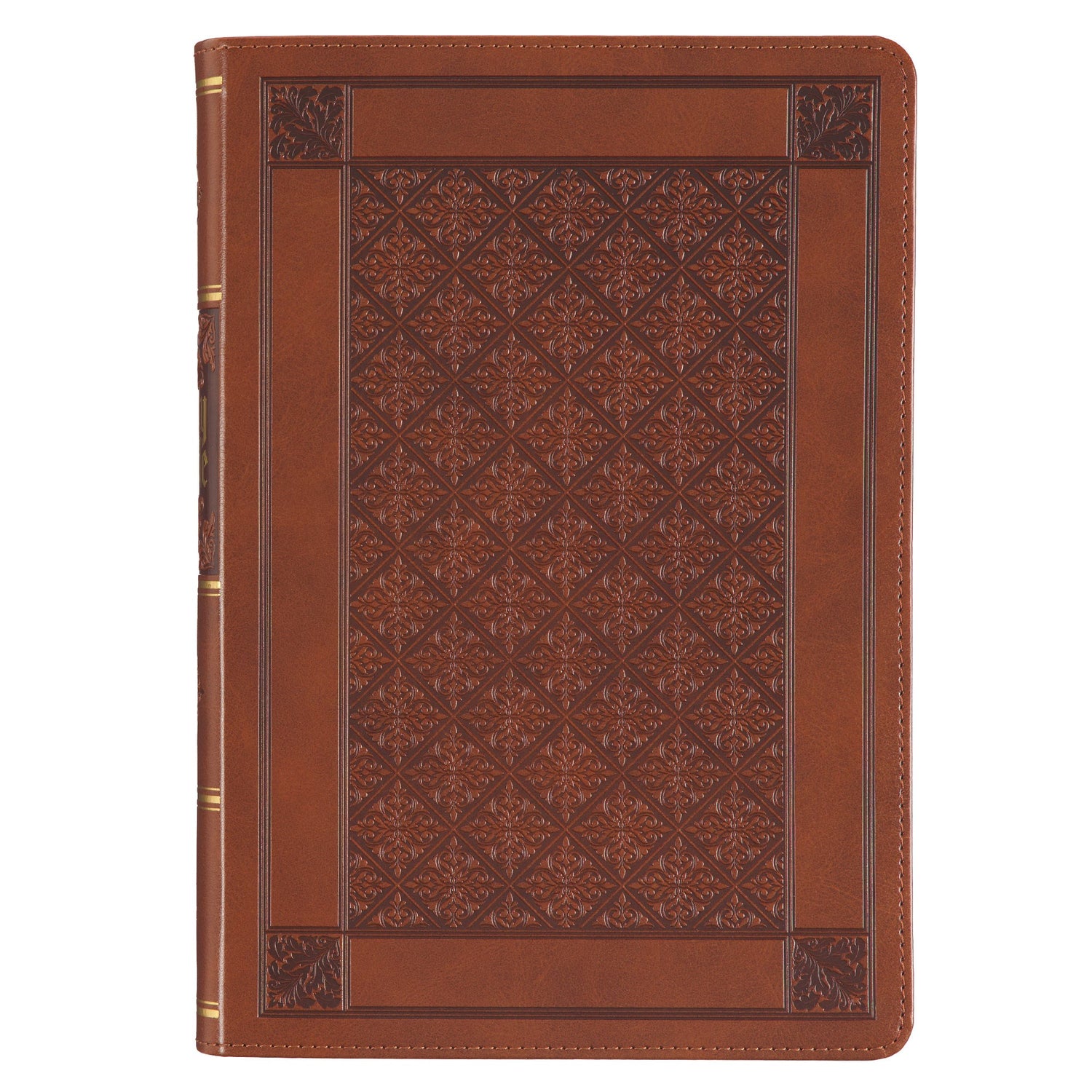 Seed of Abraham Christian Bookstore - (In)Courage - KJV Bible Giant Print Bible-Full-size Faux Leather-Brown Diamond