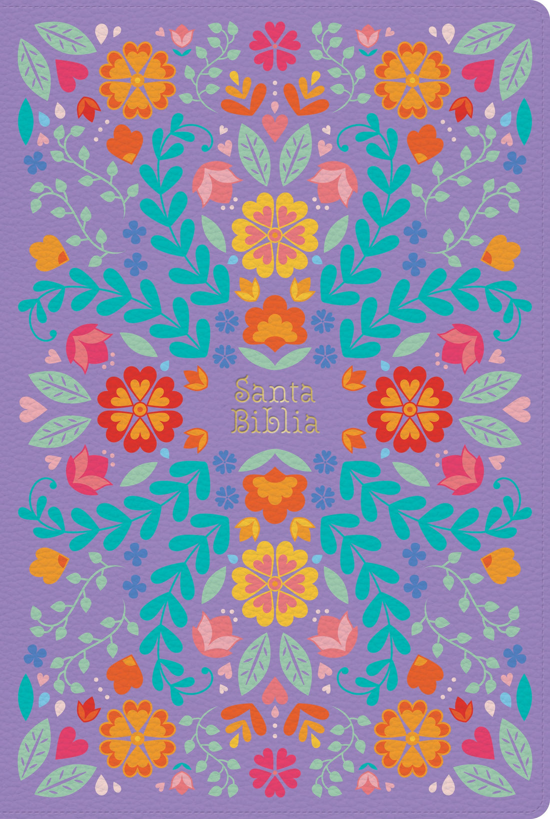 Span-RVR 1960 Giant Print Bible (Biblia Letra Gigante)-Floral LeatherTouch