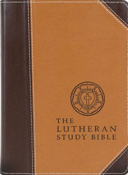 Seed of Abraham Christian Bookstore - (In)Courage - ESV The Lutheran Study Bible/Compact-Brown DuoTone Bonded Leather