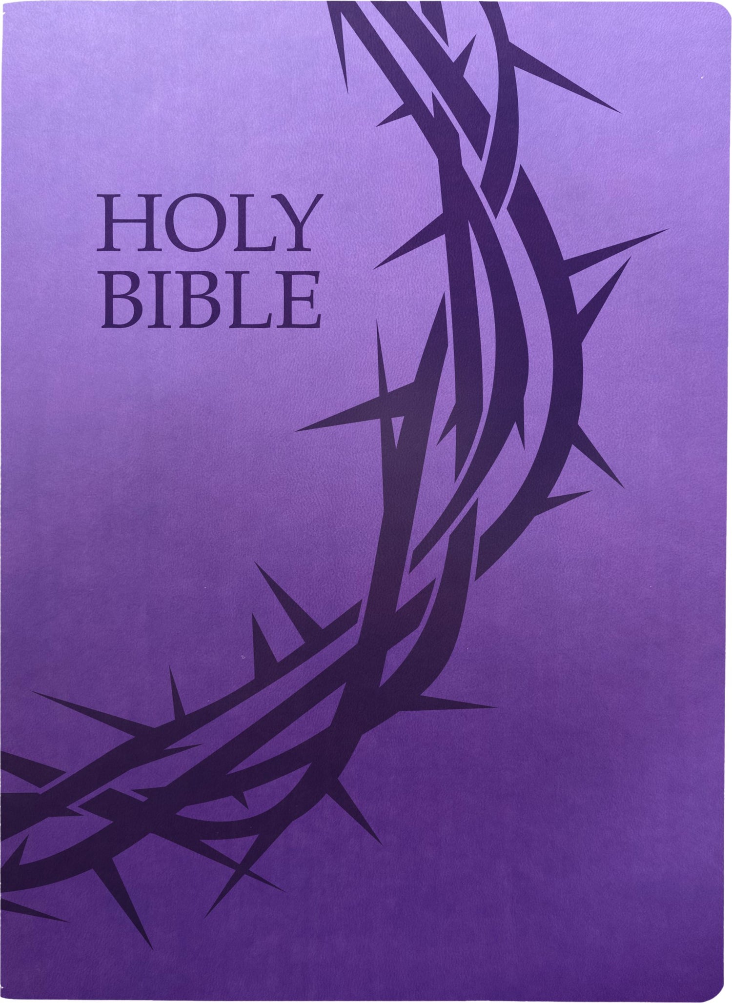 KJVER Holy Bible Crown of Thorns Design Large Print-Royal Purple Ultrasoft