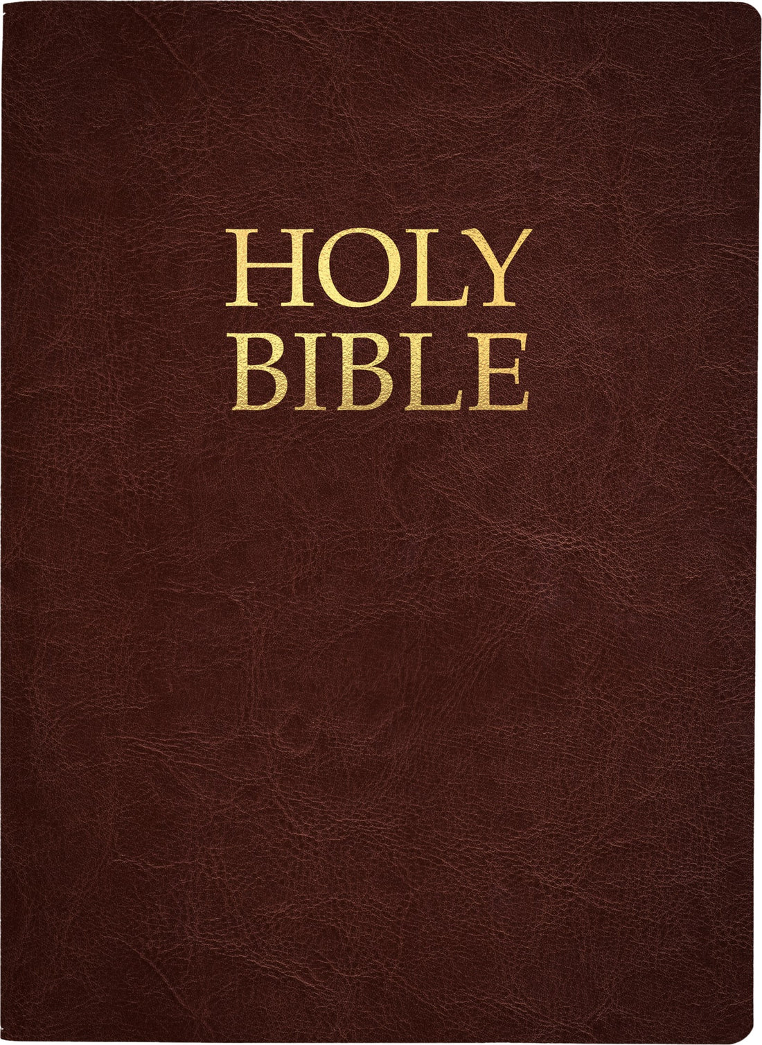KJVER Holy Bible Large Print-Mahogany Genuine Leather Indexed