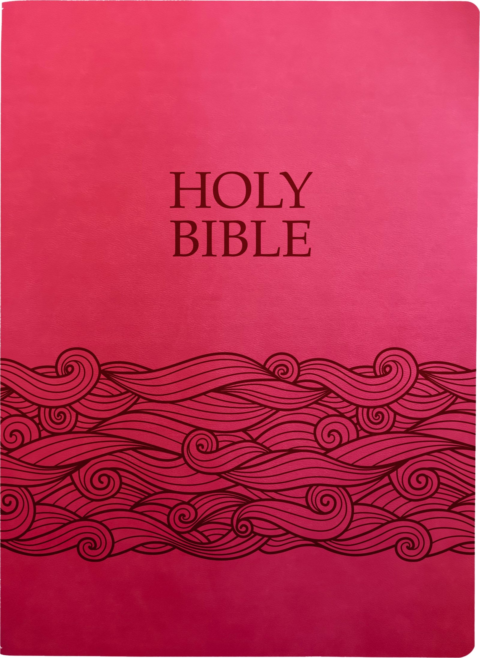 KJVER Holy Bible Wave Design Large Print-Berry Ultrasoft