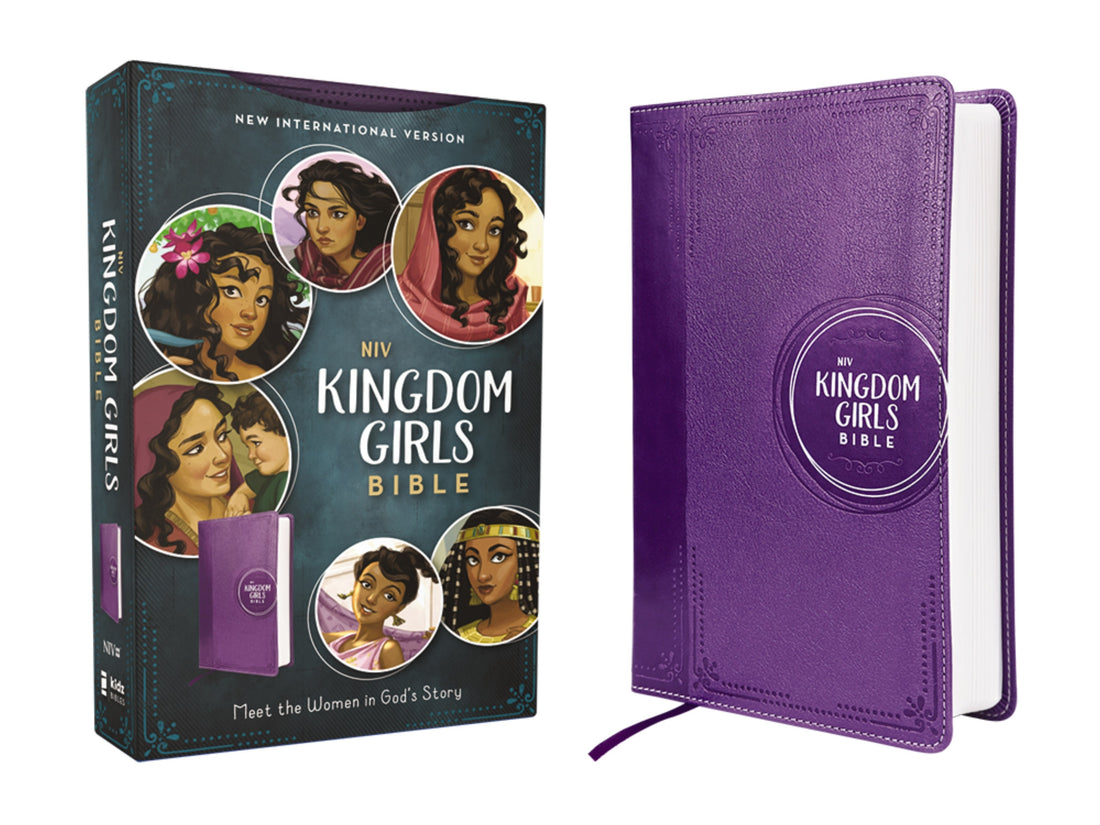 NIV Kingdom Girls Bible (Comfort Print)-Purple Leathersoft