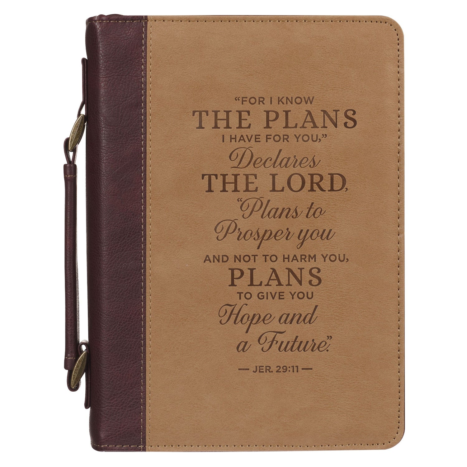 Bible Cover-Classic Two-tone Plans Jer. 29:11-XL