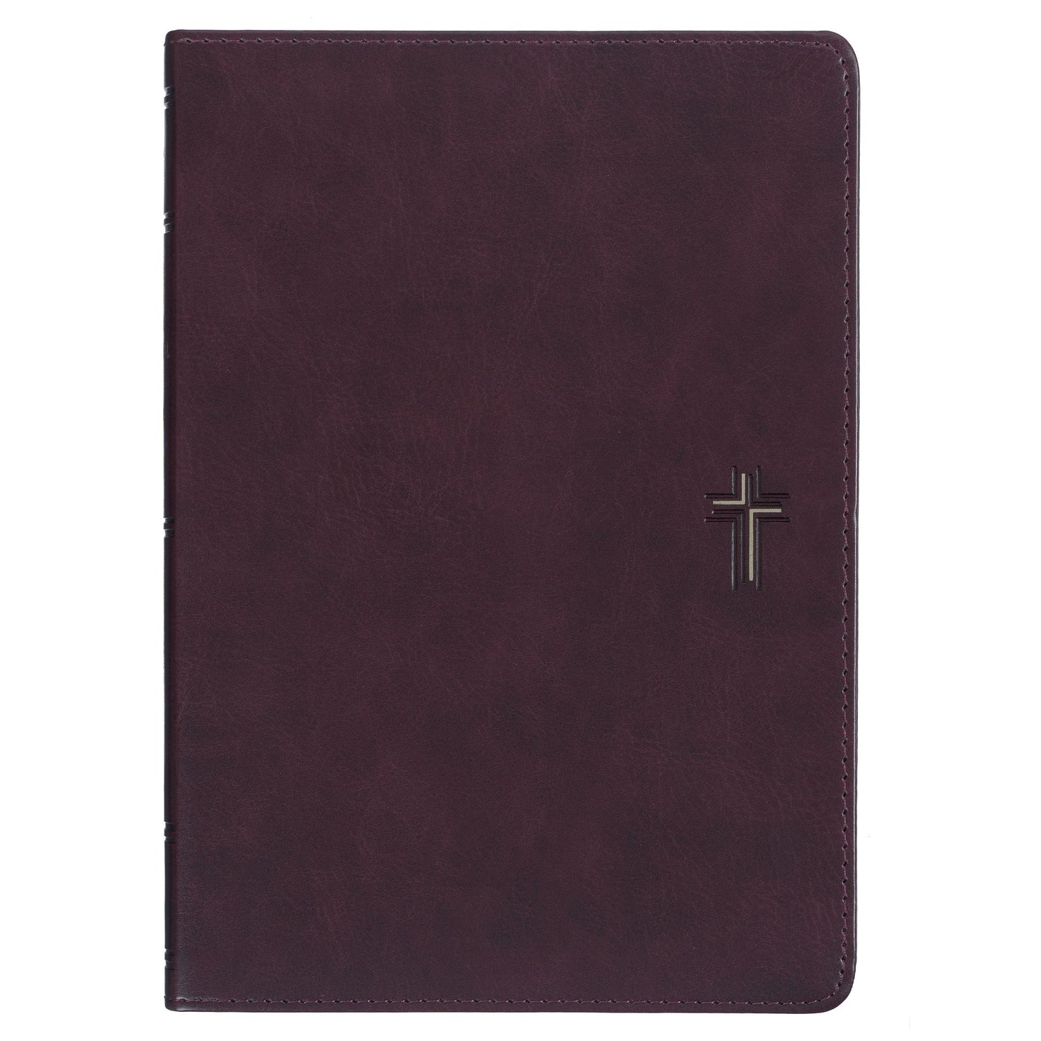 Devotional Bible NLT For Men-Faux Leather-Dark Brown