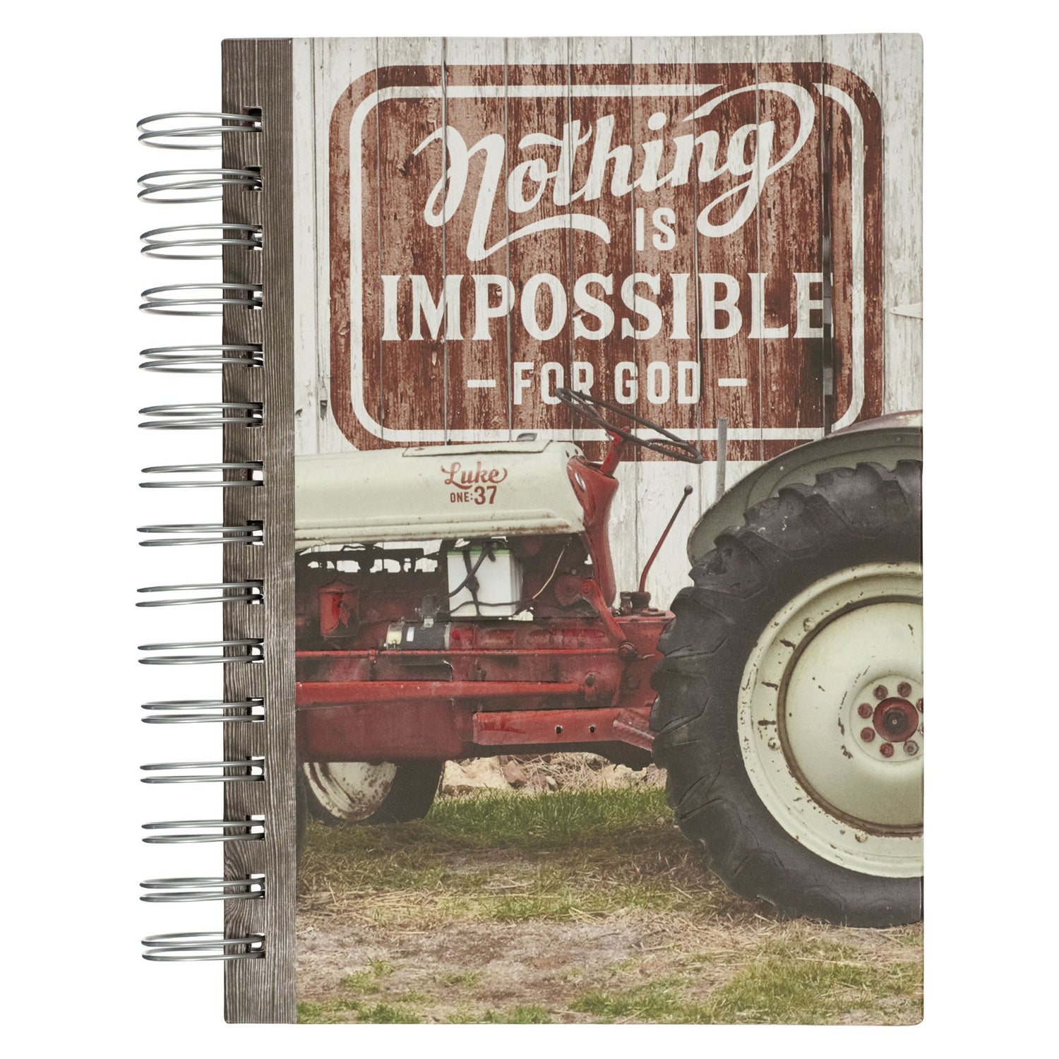 Journal-Wirebound-Red-Nothing Is Impossible-Lk. 1:37