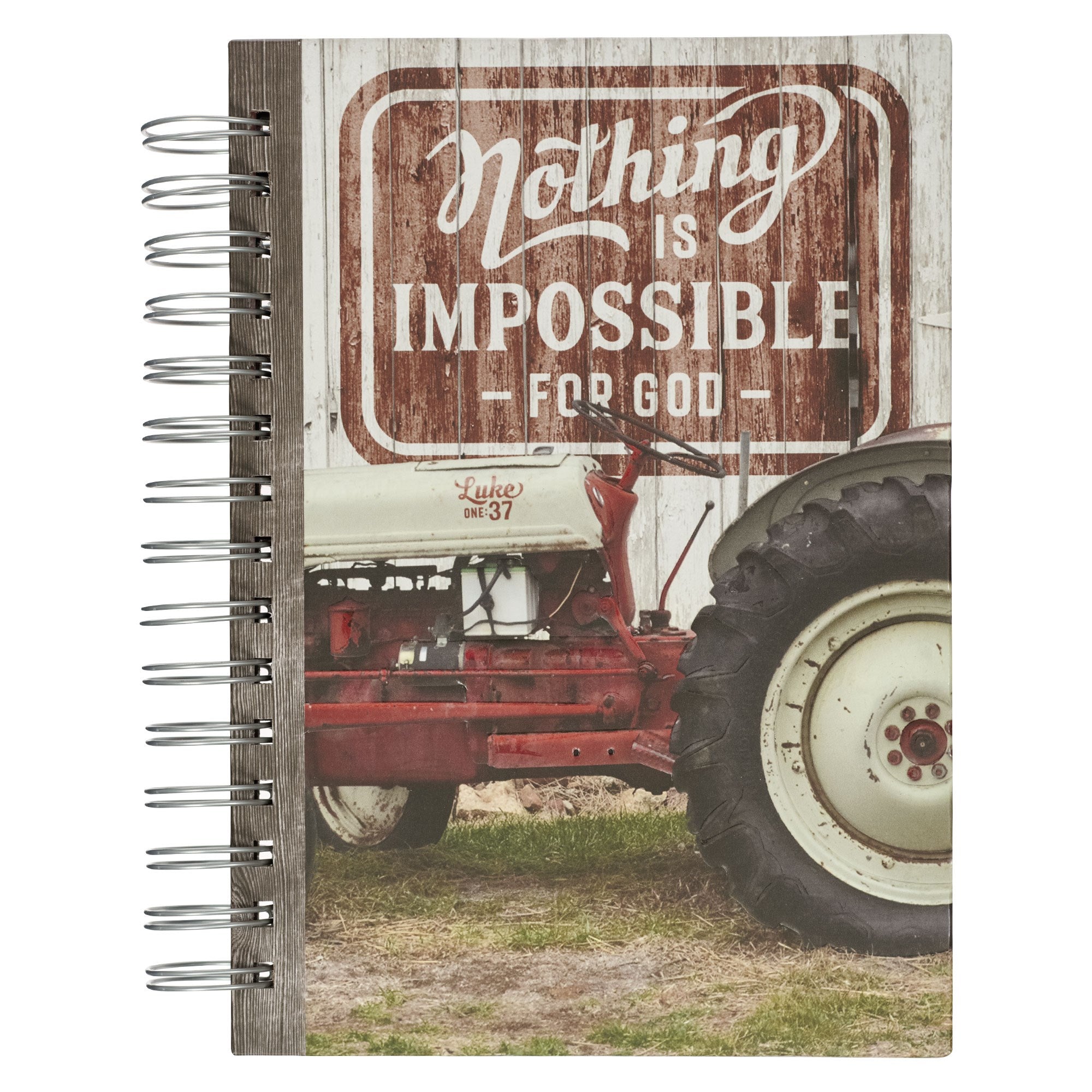 Journal-Wirebound-Red-Nothing Is Impossible-Lk. 1:37