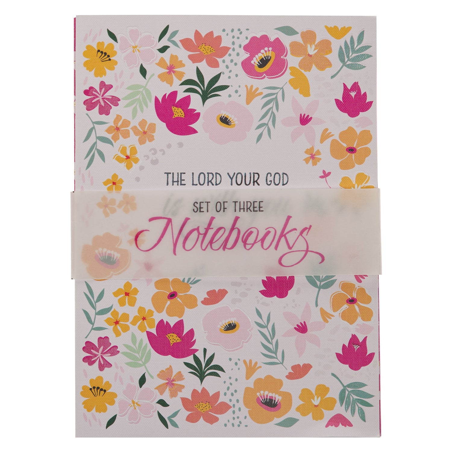 Notebook Set-Large-God Is With You-Zeph. 3:17 (Set Of 3)