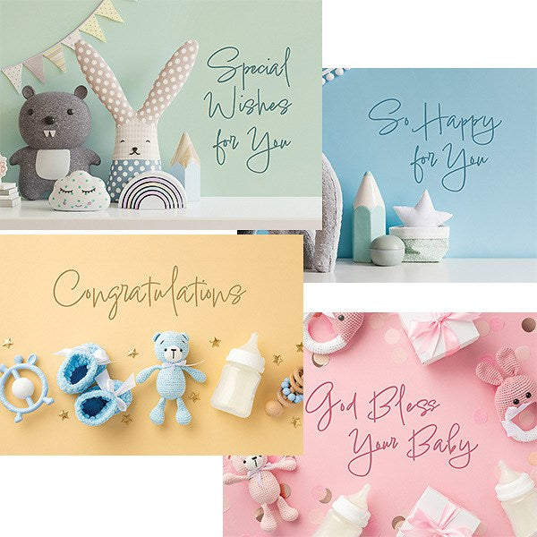 Card-Boxed-Bundle Of Blessings Assorted Baby (KJV) (Box Of 12)